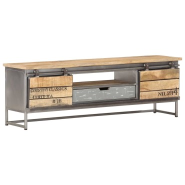 vidaXL Έπιπλο Τηλεόρασης 120x30x40cm από Μασίφ Ξύλο Μάνγκο