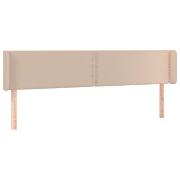 vidaXL Κεφαλάρι με Πτερύγια Καπουτσίνο 203x16x78/88cm Συνθετικό Δέρμα 1 τεμ.