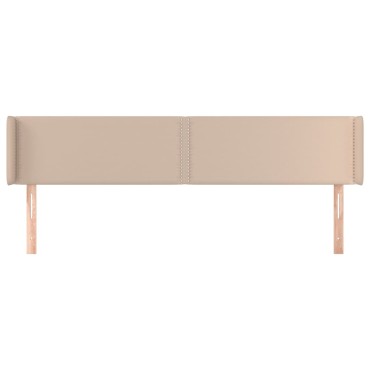 vidaXL Κεφαλάρι με Πτερύγια Καπουτσίνο 203x16x78/88cm Συνθετικό Δέρμα 1 τεμ.