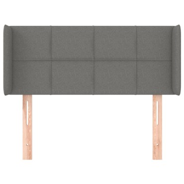 vidaXL Κεφαλάρι με Πτερύγια Σκούρο Γκρι 103x16x78/88cm Υφασμάτινο 1 τεμ.