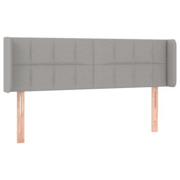 vidaXL Κεφαλάρι με Πτερύγια Ανοιχτό Γκρι 147x16x78/88cm Υφασμάτινο 1 τεμ.