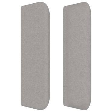 vidaXL Κεφαλάρι με Πτερύγια Ανοιχτό Γκρι 147x16x78/88cm Υφασμάτινο 1 τεμ.