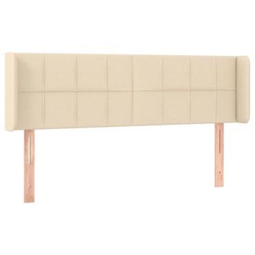 vidaXL Κεφαλάρι με Πτερύγια Κρεμ 147x16x78/88cm Υφασμάτινο 1 τεμ.