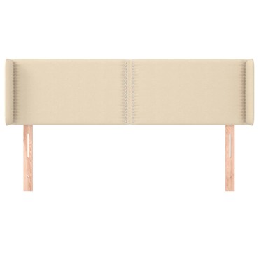 vidaXL Κεφαλάρι με Πτερύγια Κρεμ 147x16x78/88cm Υφασμάτινο 1 τεμ.