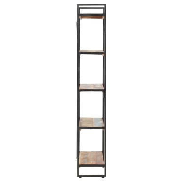 vidaXL Βιβλιοθήκη με 5 Επίπεδα 90x30x180cm Μασίφ Ανακυκλωμένο Ξύλο 1 τεμ.