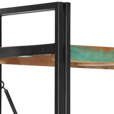 vidaXL Βιβλιοθήκη με 5 Επίπεδα 90x30x180cm Μασίφ Ανακυκλωμένο Ξύλο 1 τεμ.