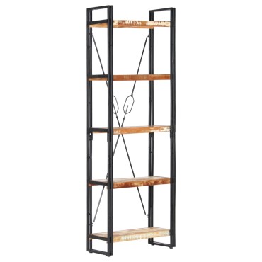 vidaXL Βιβλιοθήκη με 5 Επίπεδα 60x30x180cm Μασίφ Ανακυκλωμένο Ξύλο 1 τεμ.