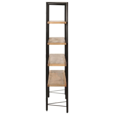 vidaXL Βιβλιοθήκη με 4 Επίπεδα 160x35x160cm Μασίφ Ξύλο Μάνγκο 1 τεμ.