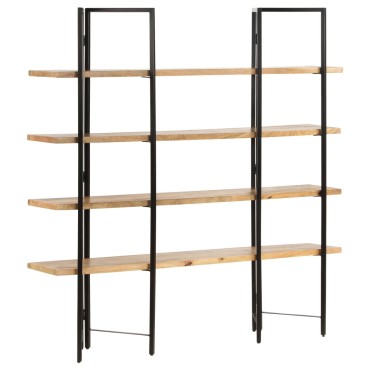 vidaXL Βιβλιοθήκη με 4 Επίπεδα 160x35x160cm Μασίφ Ξύλο Μάνγκο 1 τεμ.