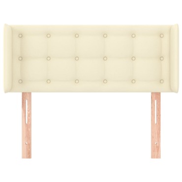 vidaXL Κεφαλάρι με Πτερύγια Κρεμ 103x16x78/88cm Συνθετικό Δέρμα 1 τεμ.