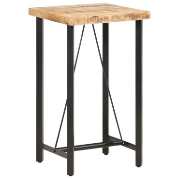 vidaXL Τραπέζι Μπαρ 60x60x107cm Ακατέργαστο Ξύλο Μάνγκο 1 τεμ.