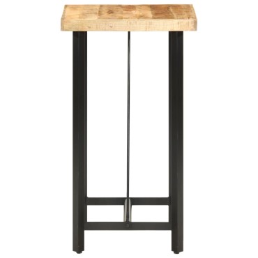 vidaXL Τραπέζι Μπαρ 60x60x107cm Ακατέργαστο Ξύλο Μάνγκο 1 τεμ.
