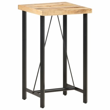 vidaXL Τραπέζι Μπαρ 60x60x107cm Ακατέργαστο Ξύλο Μάνγκο 1 τεμ.