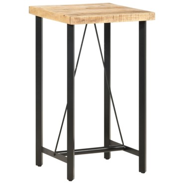 vidaXL Τραπέζι Μπαρ 60x60x107cm Ακατέργαστο Ξύλο Μάνγκο 1 τεμ.
