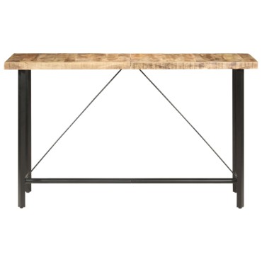 vidaXL Τραπέζι Μπαρ 180x70x107cm Ακατέργαστο Ξύλο Μάνγκο 1 τεμ.