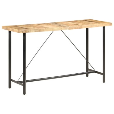 vidaXL Τραπέζι Μπαρ 180x70x107cm Ακατέργαστο Ξύλο Μάνγκο 1 τεμ.