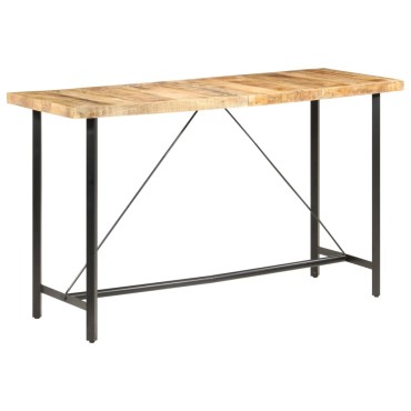 vidaXL Τραπέζι Μπαρ 180x70x107cm Ακατέργαστο Ξύλο Μάνγκο 1 τεμ.