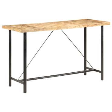 vidaXL Τραπέζι Μπαρ 180x70x107cm Ακατέργαστο Ξύλο Μάνγκο 1 τεμ.