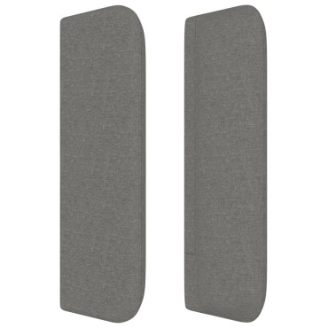 vidaXL Κεφαλάρι με Πτερύγια Σκούρο Γκρι 183x16x78/88cm Υφασμάτινο 1 τεμ.