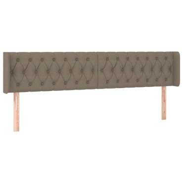 vidaXL Κεφαλάρι με Πτερύγια Taupe 203x16x78/88cm Υφασμάτινο 1 τεμ.