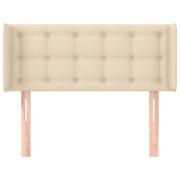 vidaXL Κεφαλάρι με Πτερύγια Κρεμ 93x16x78/88cm Υφασμάτινο 1 τεμ.