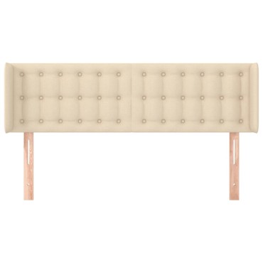 vidaXL Κεφαλάρι με Πτερύγια Κρεμ 147x16x78/88cm Υφασμάτινο 1 τεμ.