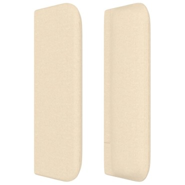 vidaXL Κεφαλάρι με Πτερύγια Κρεμ 163x16x78/88cm Υφασμάτινο 1 τεμ.