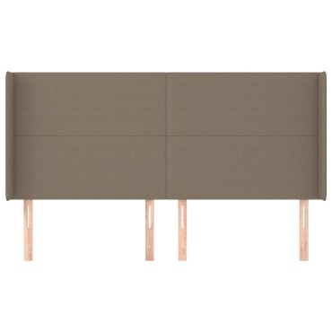 vidaXL Κεφαλάρι με Πτερύγια Taupe 203x16x118/128cm Υφασμάτινο 1 τεμ.