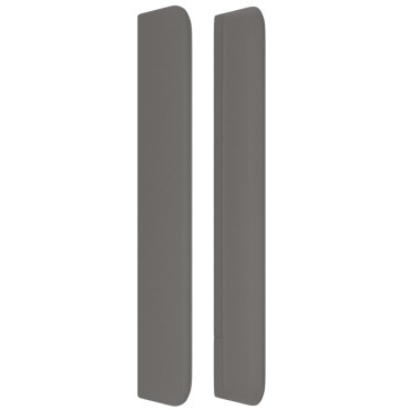 vidaXL Κεφαλάρι με Πτερύγια Γκρι 163x16x118/128cm Συνθετικό Δέρμα 1 τεμ.