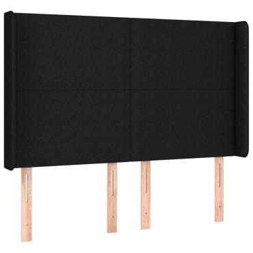 vidaXL Κεφαλάρι με Πτερύγια Μαύρο 147x16x118/128cm Υφασμάτινο 1 τεμ.