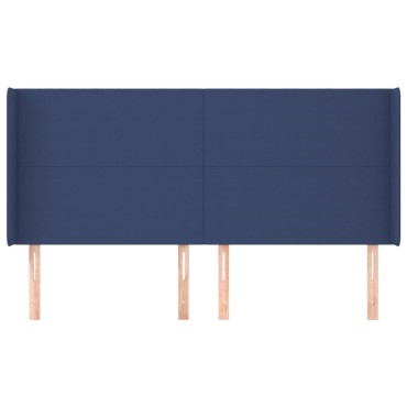 vidaXL Κεφαλάρι με Πτερύγια Μπλε 163x16x118/128cm Υφασμάτινο 1 τεμ.