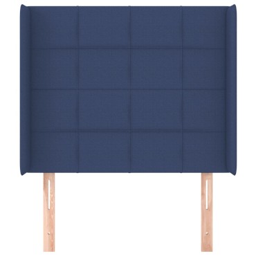 vidaXL Κεφαλάρι με Πτερύγια Μπλε 93x16x118/128cm Υφασμάτινο 1 τεμ.