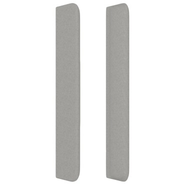 vidaXL Κεφαλάρι με Πτερύγια Ανοιχτό Γκρι 103x16x118/128cm Υφασμάτινο 1 τεμ.