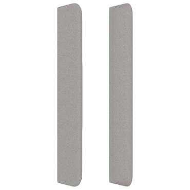 vidaXL Κεφαλάρι με Πτερύγια Ανοιχτό Γκρι 103x16x118/128cm Υφασμάτινο 1 τεμ.