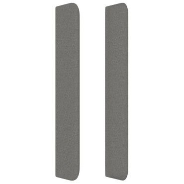 vidaXL Κεφαλάρι με Πτερύγια Σκούρο Γκρι 103x16x118/128cm Υφασμάτινο 1 τεμ.