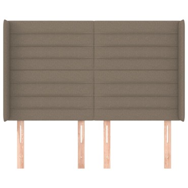 vidaXL Κεφαλάρι με Πτερύγια Taupe 147x16x118/128cm Υφασμάτινο 1 τεμ.