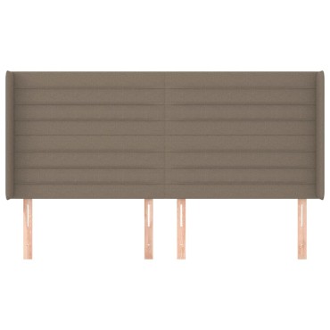 vidaXL Κεφαλάρι με Πτερύγια Taupe 163x16x118/128cm Υφασμάτινο 1 τεμ.