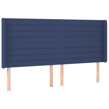 vidaXL Κεφαλάρι με Πτερύγια Μπλε 183x16x118/128cm Υφασμάτινο 1 τεμ.