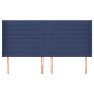 vidaXL Κεφαλάρι με Πτερύγια Μπλε 183x16x118/128cm Υφασμάτινο 1 τεμ.