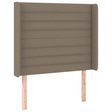 vidaXL Κεφαλάρι με Πτερύγια Taupe 93x16x118/128cm Υφασμάτινο 1 τεμ.