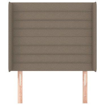 vidaXL Κεφαλάρι με Πτερύγια Taupe 93x16x118/128cm Υφασμάτινο 1 τεμ.