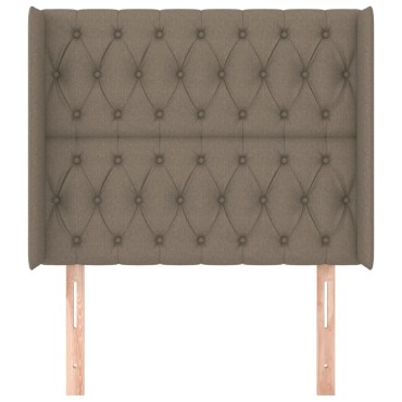 vidaXL Κεφαλάρι με Πτερύγια Taupe 103x16x118/128cm Υφασμάτινο 1 τεμ.