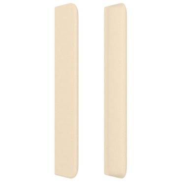 vidaXL Κεφαλάρι με Πτερύγια Κρεμ 183x16x118/128cm Υφασμάτινο 1 τεμ.