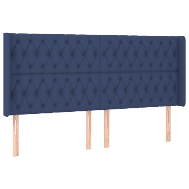 vidaXL Κεφαλάρι με Πτερύγια Μπλε 183x16x118/128cm Υφασμάτινο 1 τεμ.