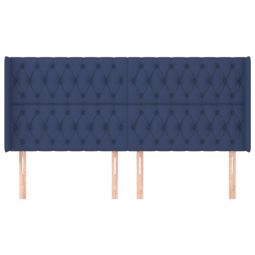 vidaXL Κεφαλάρι με Πτερύγια Μπλε 183x16x118/128cm Υφασμάτινο 1 τεμ.