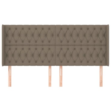 vidaXL Κεφαλάρι με Πτερύγια Taupe 203x16x118/128cm Υφασμάτινο 1 τεμ.