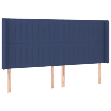 vidaXL Κεφαλάρι με Πτερύγια Μπλε 183x16x118/128cm Υφασμάτινο 1 τεμ.