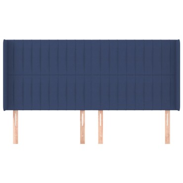 vidaXL Κεφαλάρι με Πτερύγια Μπλε 183x16x118/128cm Υφασμάτινο 1 τεμ.