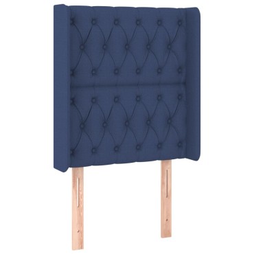 vidaXL Κεφαλάρι με Πτερύγια Μπλε 83x16x118/128cm Υφασμάτινο 1 τεμ.