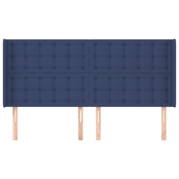 vidaXL Κεφαλάρι με Πτερύγια Μπλε 163x16x118/128cm Υφασμάτινο 1 τεμ.
